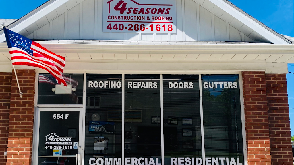 4 Seasons Construction & Roofing, Inc | 554 Water St #F, Chardon, OH 44024, USA | Phone: (440) 286-1618