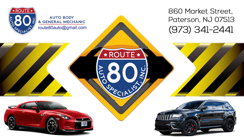Route 80 Auto Specialist, Inc | 860 Market St, Paterson, NJ 07513, USA | Phone: (973) 341-2441