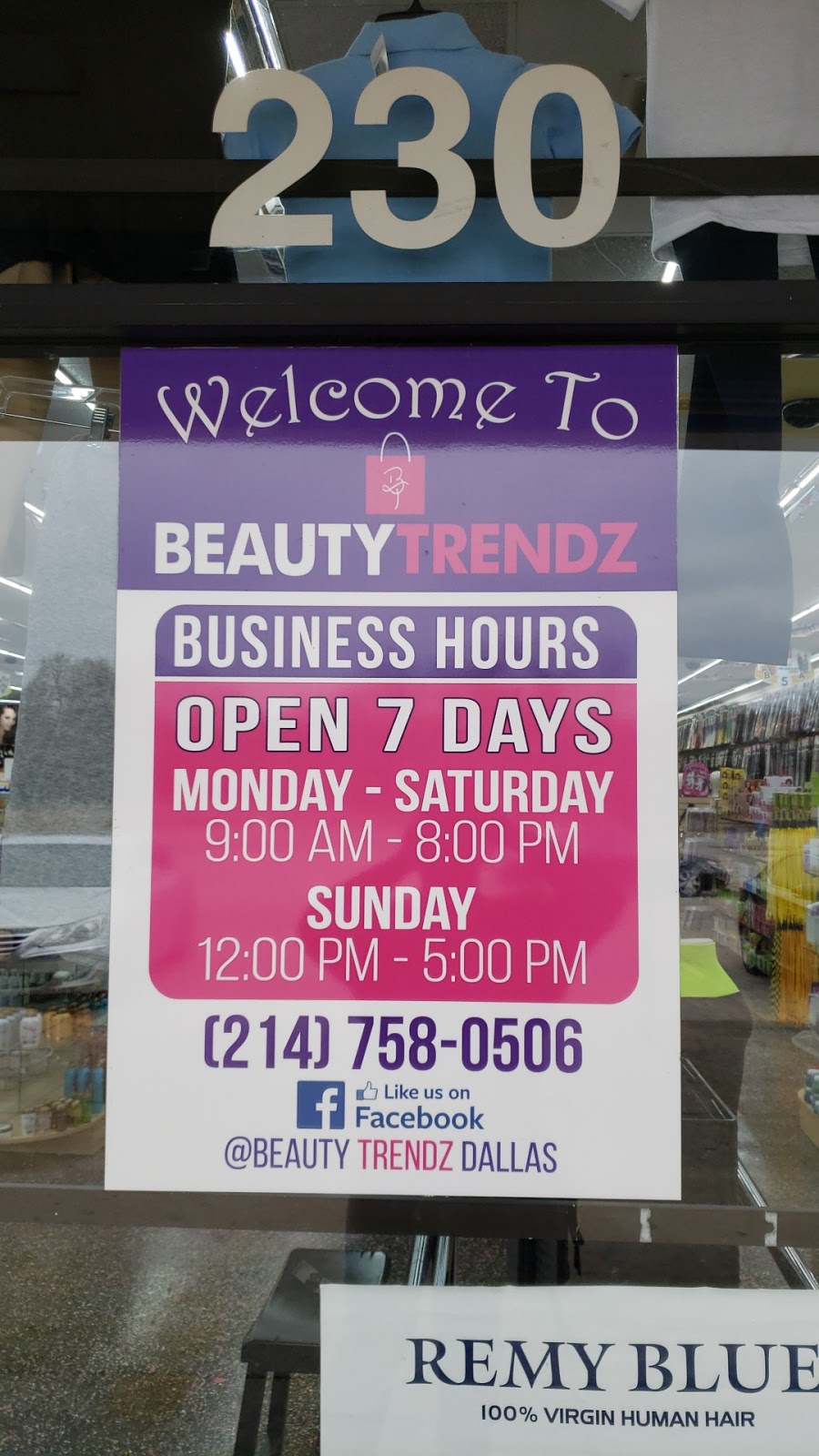Beauty Trendz Dallas | 8686 Ferguson Rd #230, Dallas, TX 75228, USA | Phone: (214) 758-0506