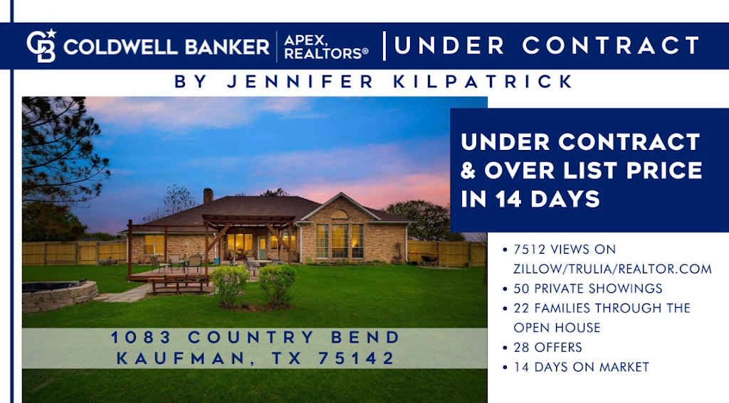 Jennifer Kilpatrick Realtor Forney TX CBApex | 571 Farm to Market 548, Forney, TX 75126, USA | Phone: (214) 808-7263