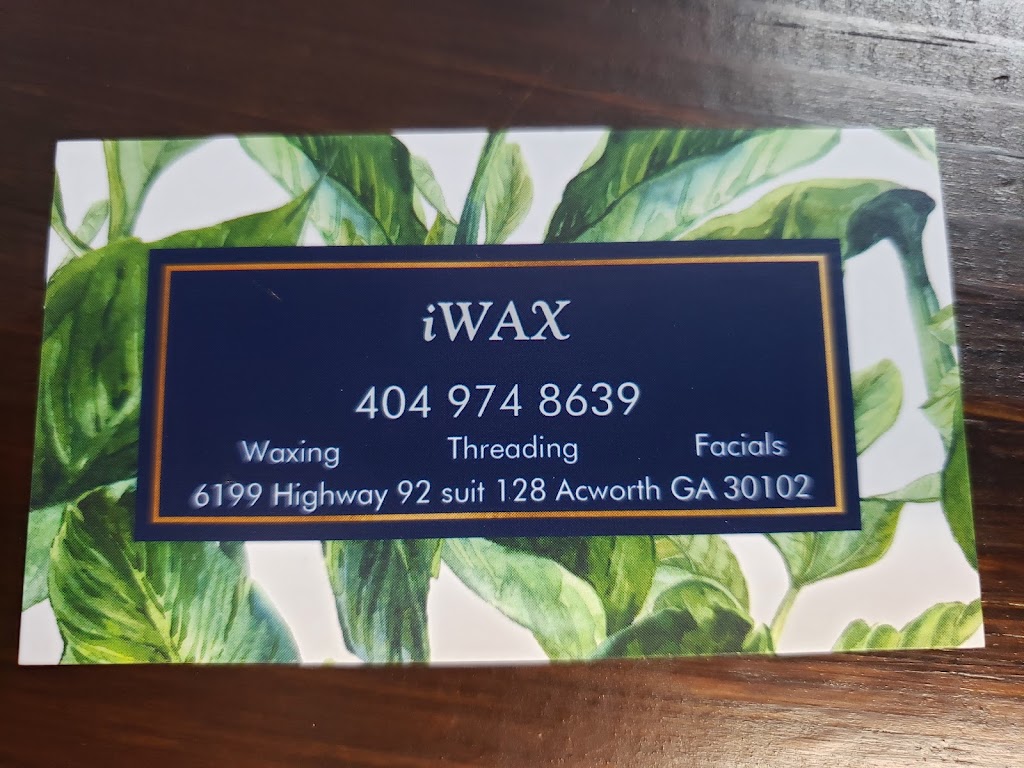 iWax | 6199 Hwy 92 Suite 92, Acworth, GA 30102, USA | Phone: (404) 974-8639