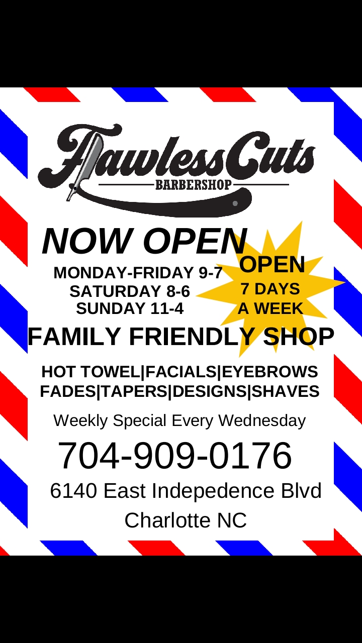 Flawless Cuts Barbershop | 6140 E Independence Blvd STE C, Charlotte, NC 28212, USA | Phone: (704) 909-0176