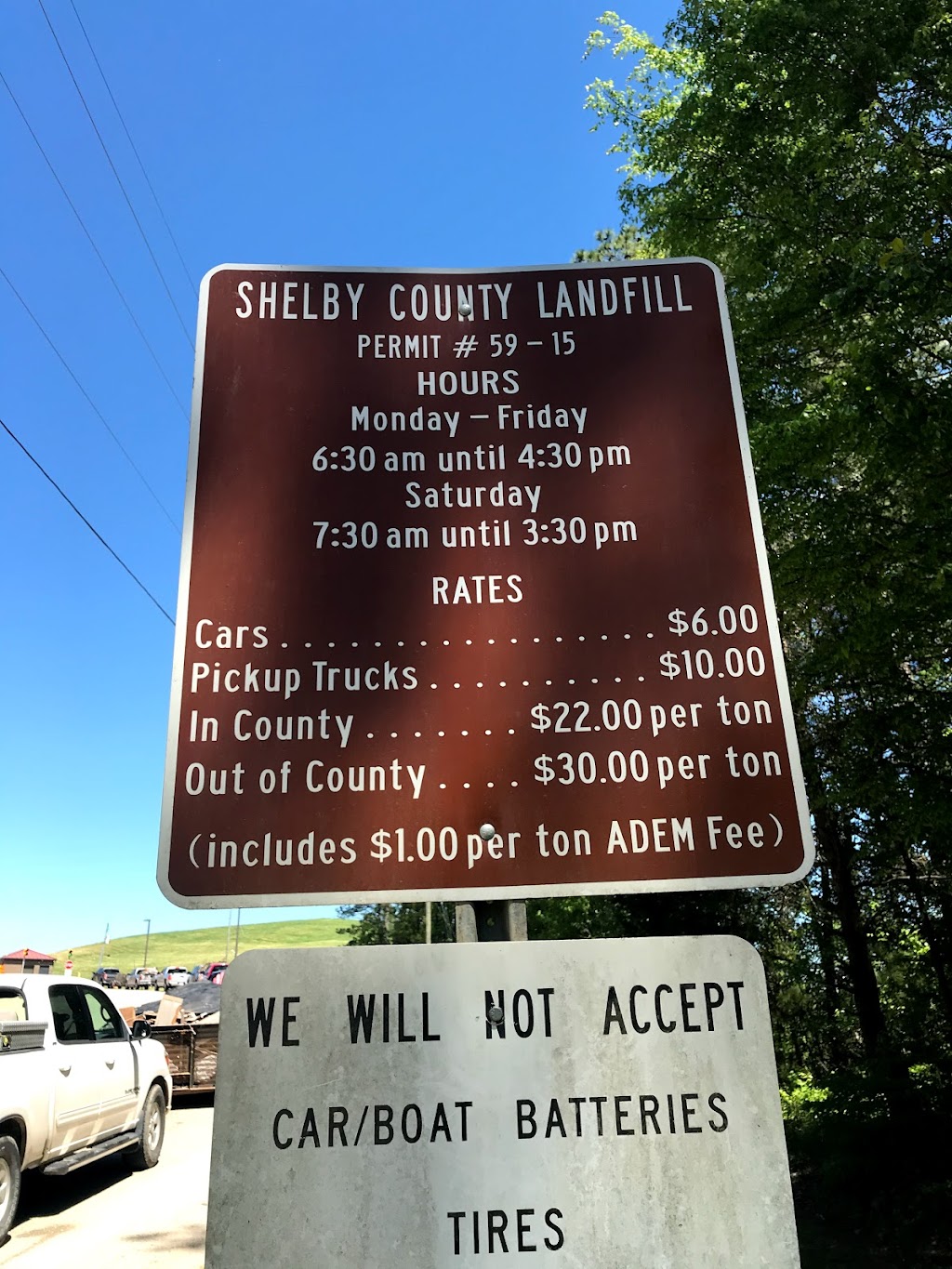 Shelby County Landfill | 4154 AL-70, Columbiana, AL 35051, USA | Phone: (205) 669-4169