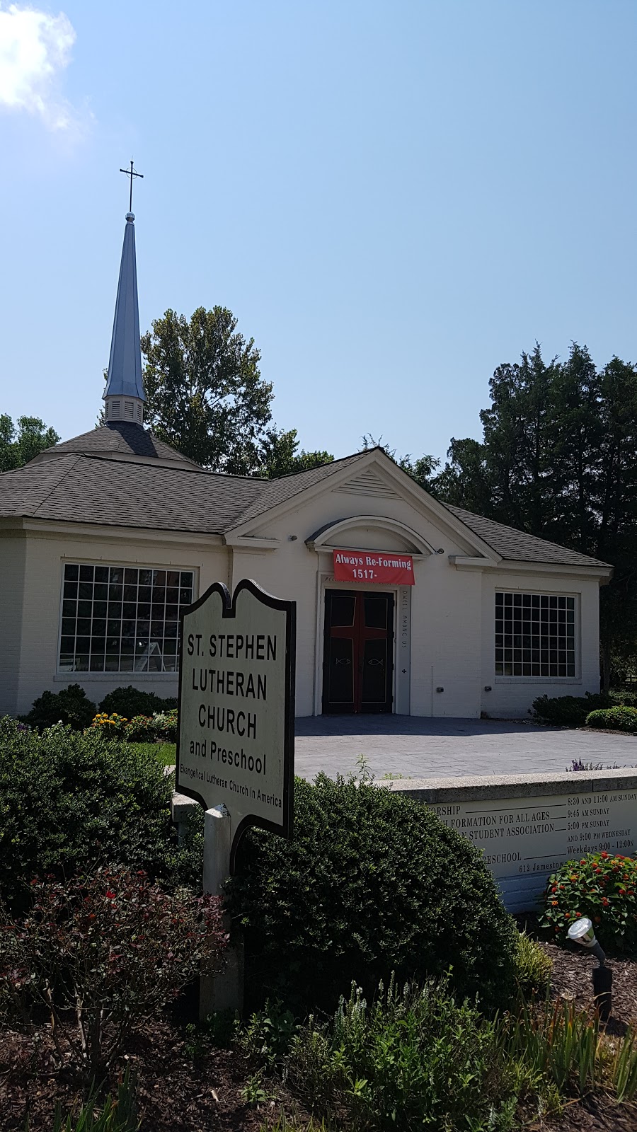 St Stephen Lutheran Church and Preschool | 612 Jamestown Rd, Williamsburg, VA 23185, USA | Phone: (757) 229-6688