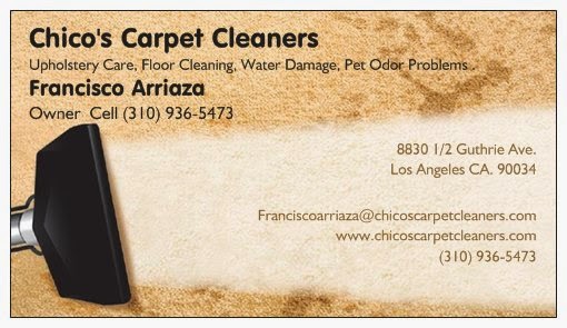 Chicos Carpet Cleaners | 8830 Guthrie Ave, Los Angeles, CA 90034, USA | Phone: (310) 936-5473