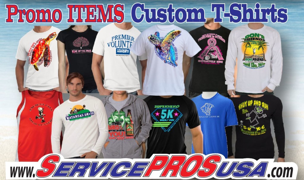 Service Pros T-Shirts and Promotional Products | 1711 Dobbs Rd a1, St. Augustine, FL 32084, USA | Phone: (904) 471-9100