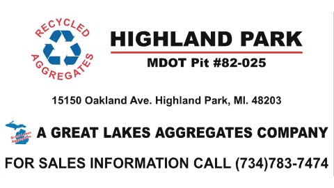 Great Lakes Aggregates, LLC - Recycled Aggregates Highland Park Plant | 15150 Oakland Ave, Highland Park, MI 48203 | Phone: (248) 244-3466