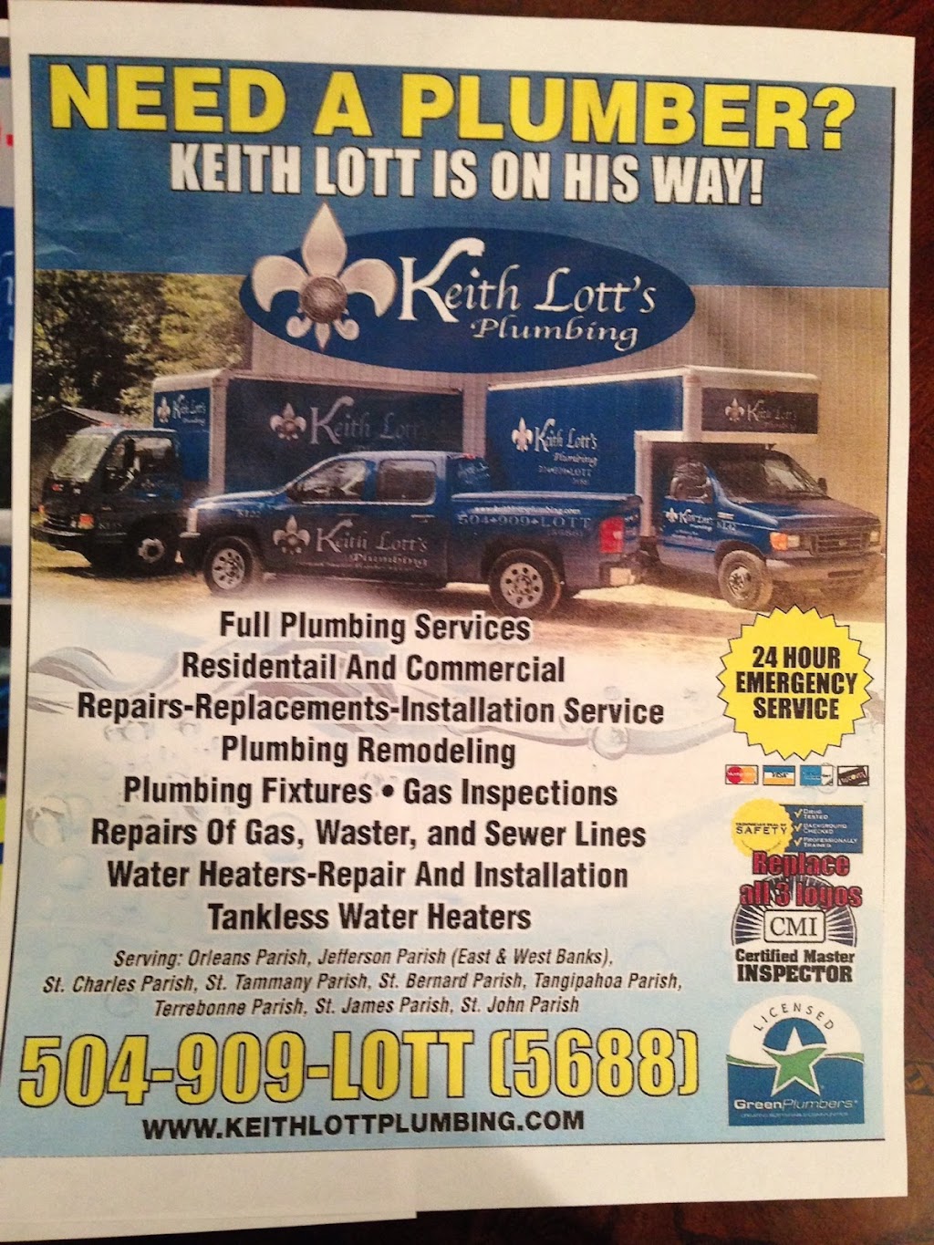 Keith Lotts Plumbing | 39298 Babin Ln, Ponchatoula, LA 70454, USA | Phone: (504) 909-5688