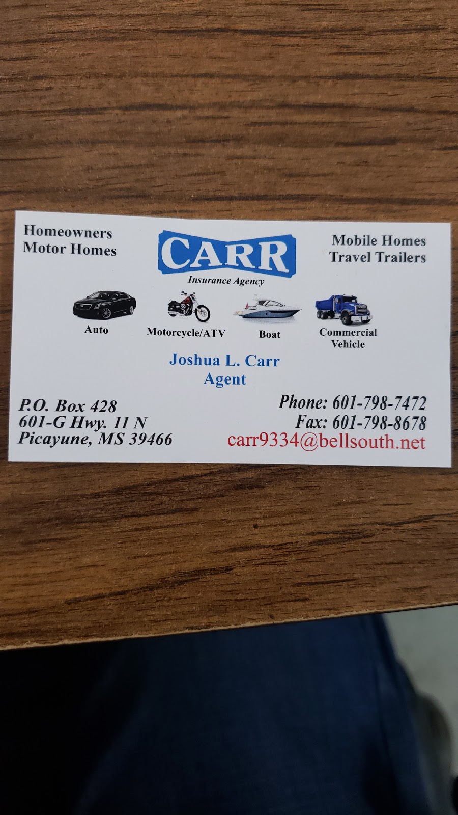 Carr Insurance Agency LLC | 601 Hwy 11 N Ste G, Picayune, MS 39466, USA | Phone: (601) 798-7472