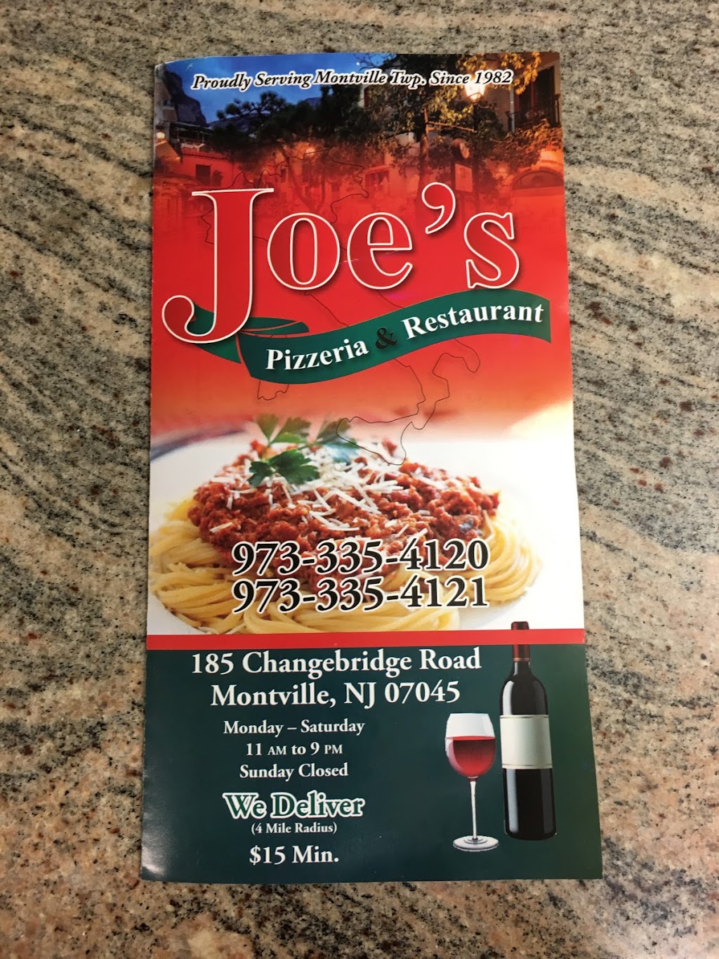 Joes Pizza | 185 Changebridge Rd, Montville, NJ 07045, USA | Phone: (973) 335-4120