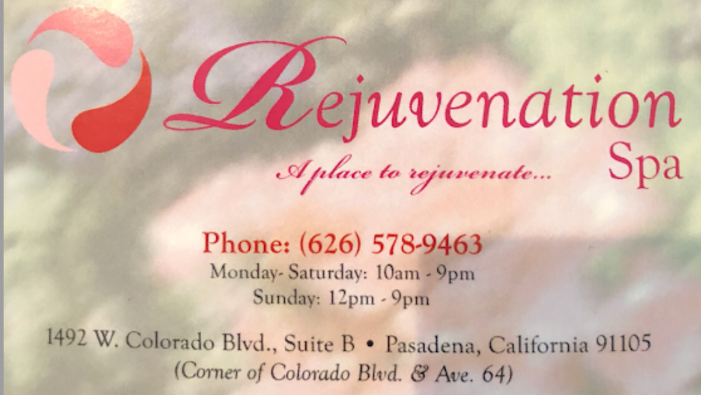 Rejuvenation Spa | 1492 W Colorado Blvd, Pasadena, CA 91105, USA | Phone: (626) 578-9463