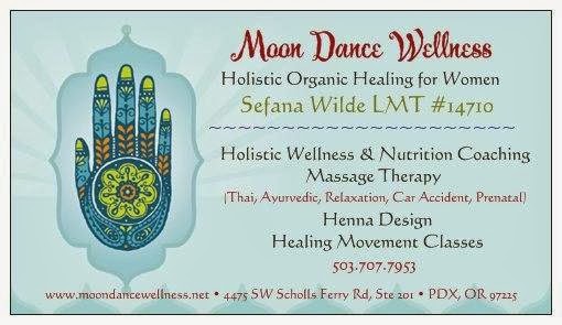 Moon Dance Wellness - An Organic Womens Healing Center | 4475 SW Scholls Ferry Rd, Portland, OR 97225 | Phone: (503) 707-7953
