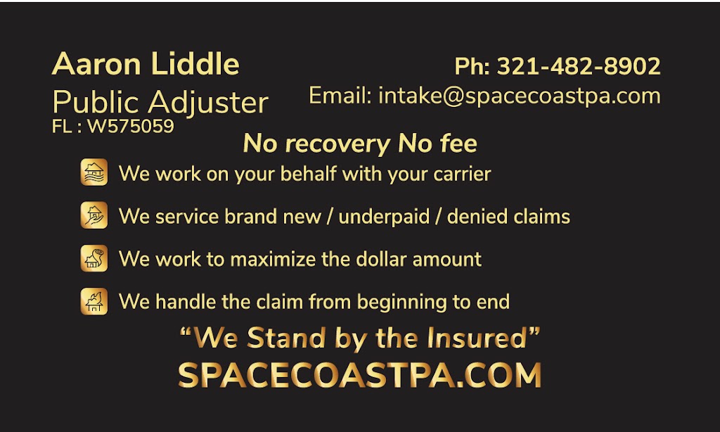 Space Coast Public Adjusters | 6940 Briggs Ave, Port St John, FL 32927, USA | Phone: (321) 482-8902