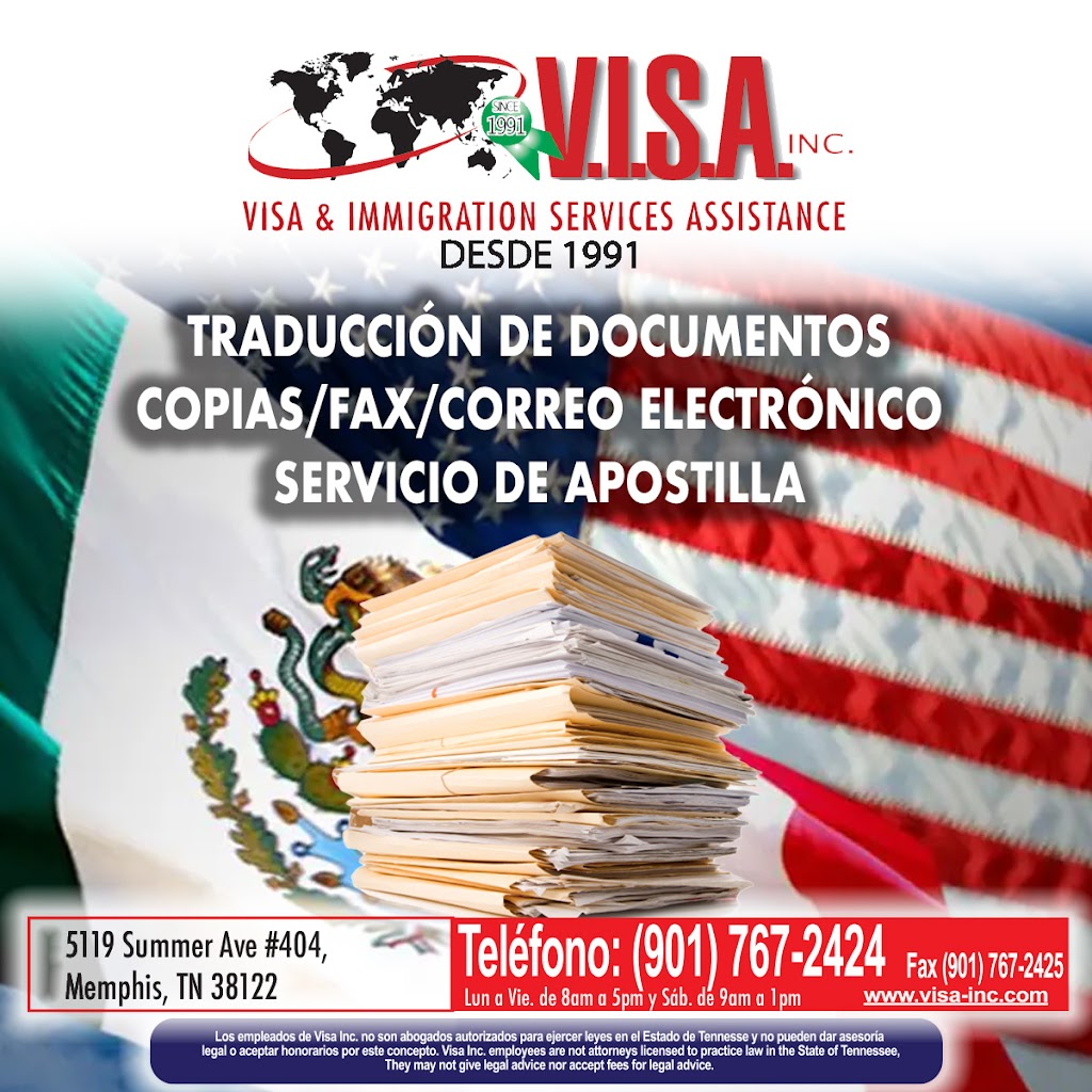 Visa & Immigration Services Assistance, Inc. | 5159 Wheelis Dr #108, Memphis, TN 38117, USA | Phone: (901) 767-2424