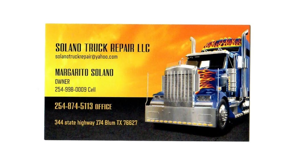 Solano Truck Repair | 344 TX-174, Blum, TX 76627, USA | Phone: (254) 874-5113