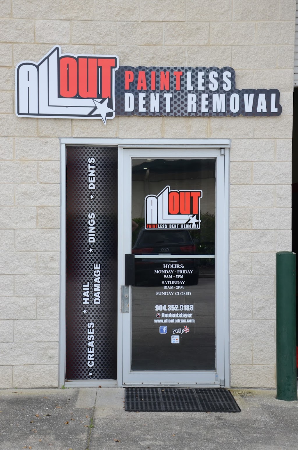 All Out Paintless Dent Removal | 6980 US-1 North, Ste 104, St. Augustine, FL 32095, USA | Phone: (904) 352-9183