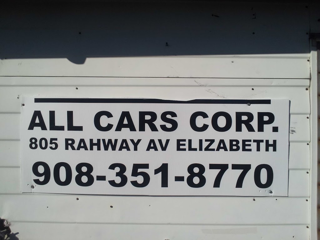 All Cars Corporation | 805 Rahway Ave, Elizabeth, NJ 07202, USA | Phone: (908) 351-8770