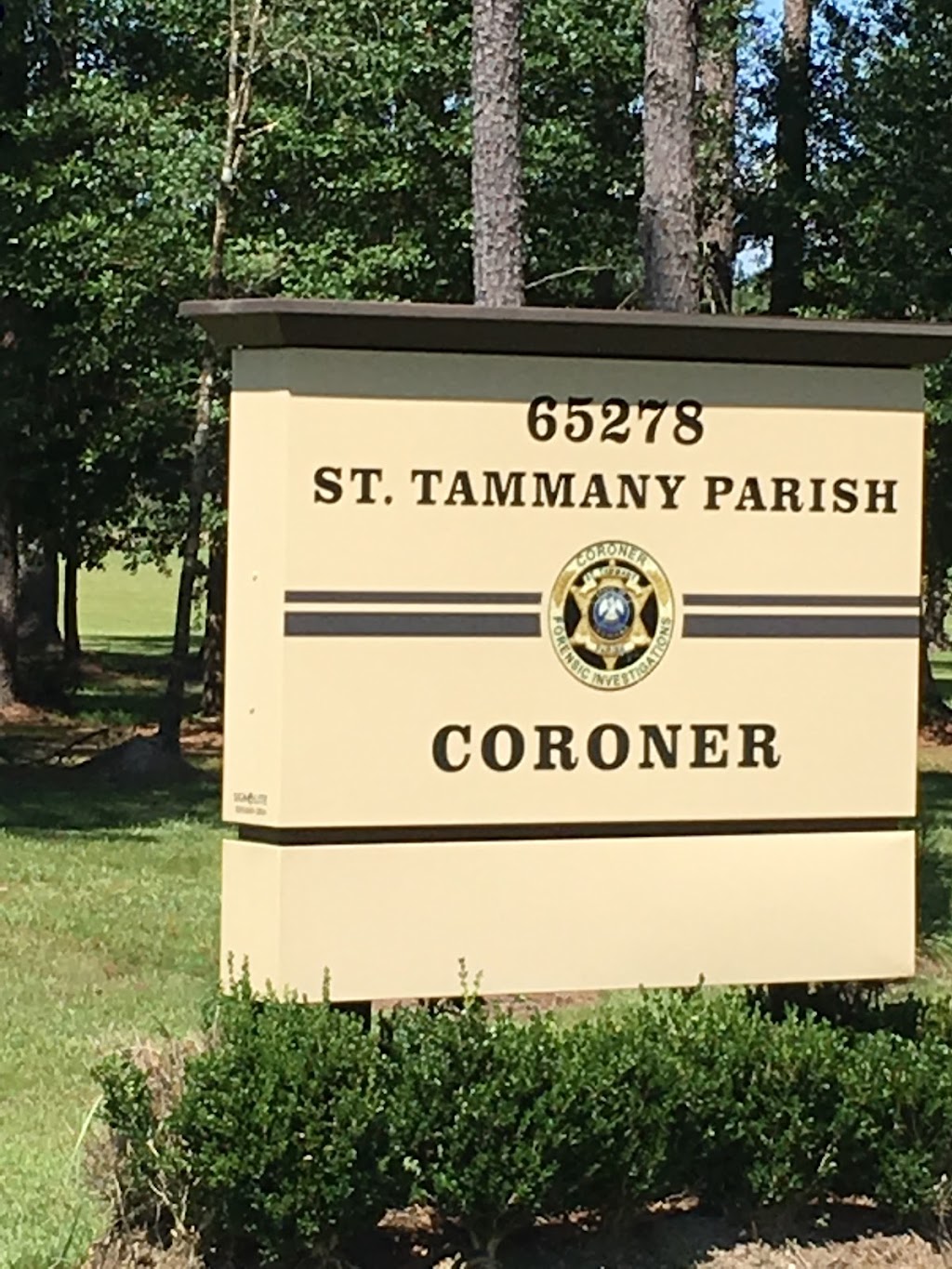 St. Tammany Parish Coroners Office | 65278 LA-434, Lacombe, LA 70445, USA | Phone: (985) 781-1150