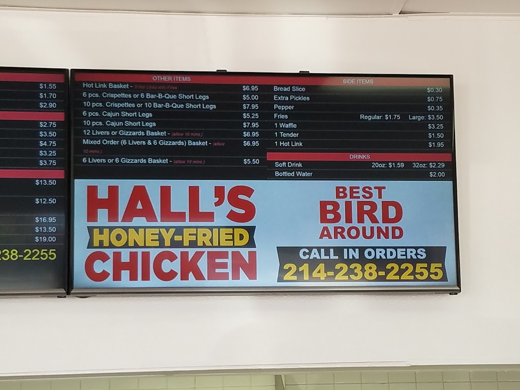 Halls Honey-Fried Chicken | 4105 W Camp Wisdom Rd, Dallas, TX 75237 | Phone: (469) 372-2600