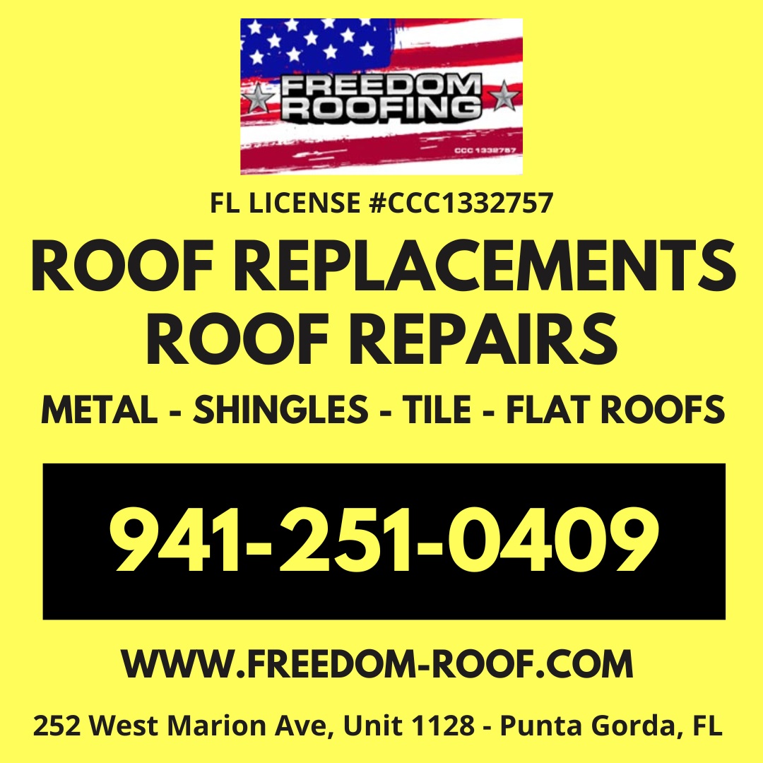 Punta Gorda Roofing Company- Freedom Roofing | 3000 Acline Rd, Punta Gorda, FL 33950, United States | Phone: (941) 251-0409
