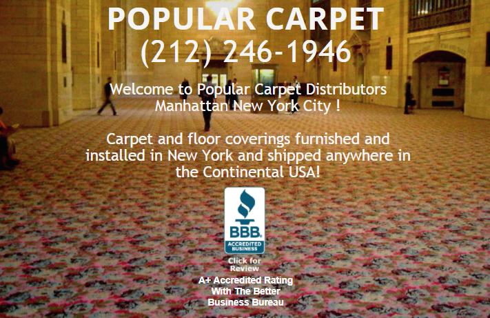Popular Carpet New York | 432 W 38th St # 1W, New York, NY 10018, USA | Phone: (212) 246-1946