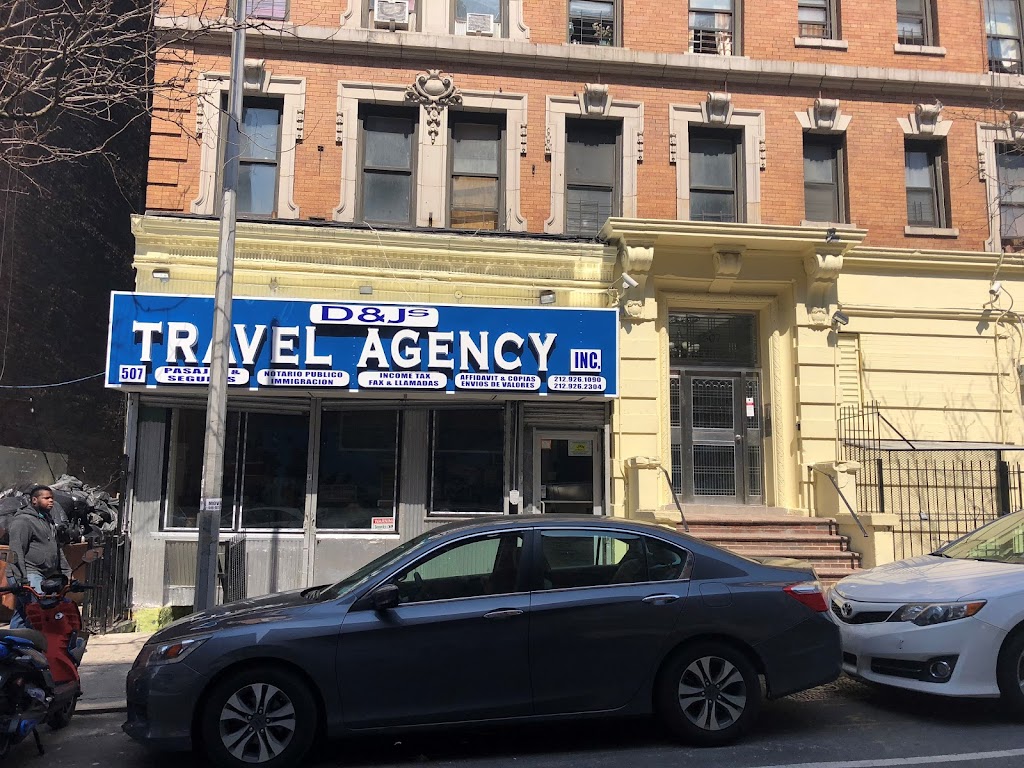 D&J Travel | 507 W 159th St, New York, NY 10032, USA | Phone: (212) 926-1090