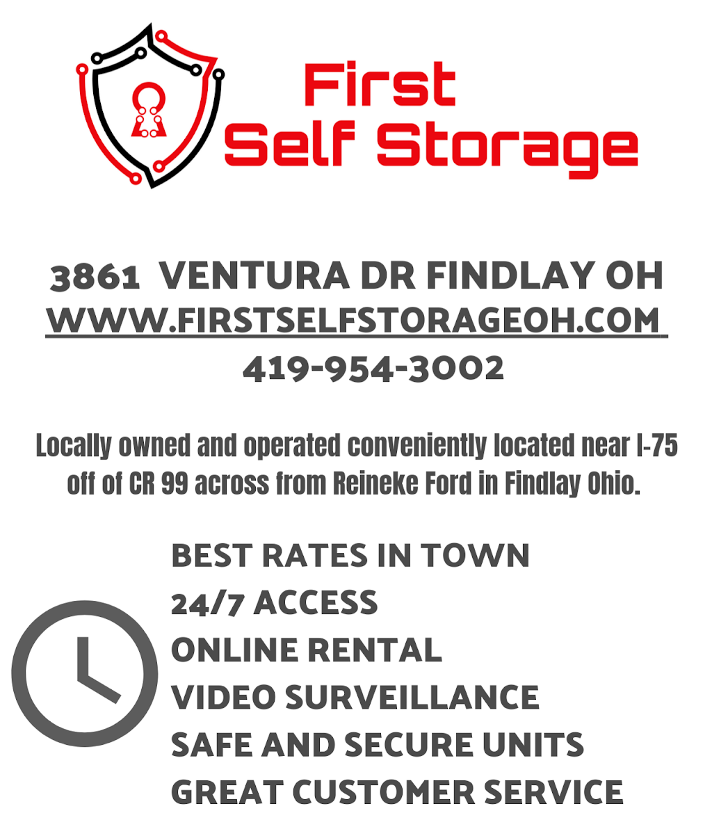 First Self Storage | 3861 Ventura Dr, Findlay, OH 45840, USA | Phone: (419) 954-3002