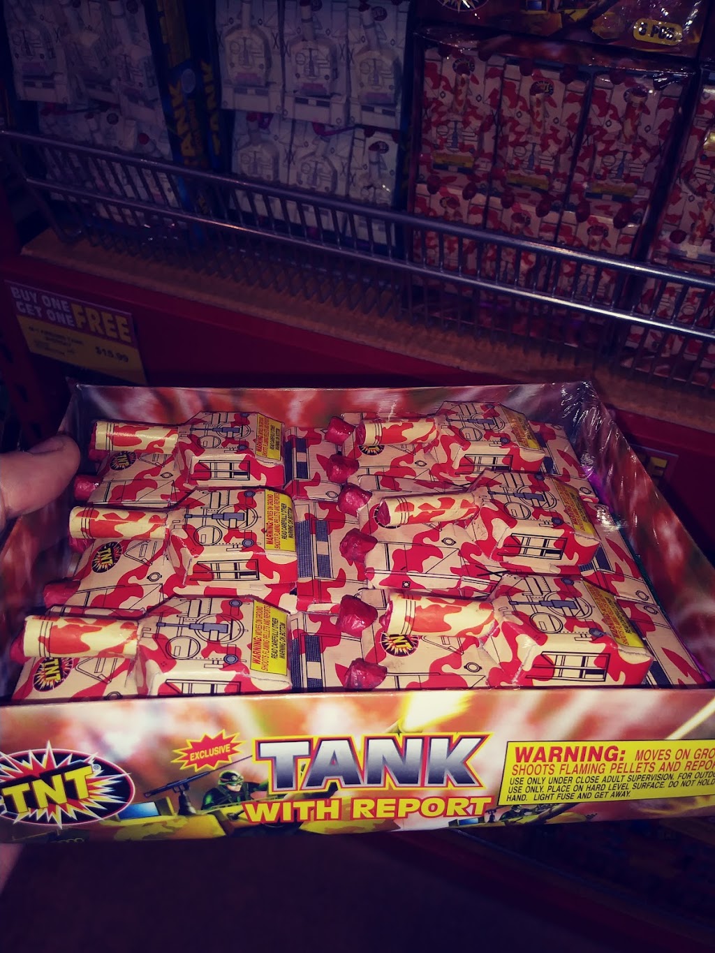 TNT Fireworks Supercenter - Mustang | 2403 E State Hwy 152, Mustang, OK 73064, USA | Phone: (405) 745-7671