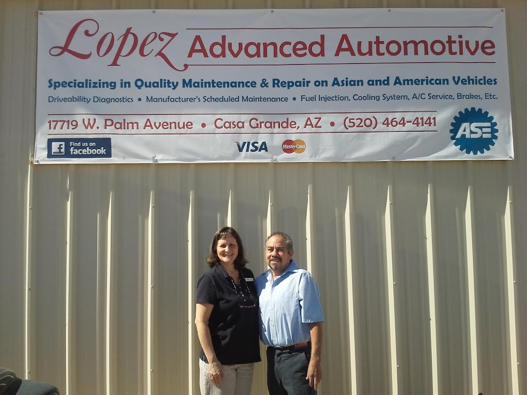 Lopez Advanced Automotive | 17719 W Palm Ave, Casa Grande, AZ 85122, USA | Phone: (520) 464-4141