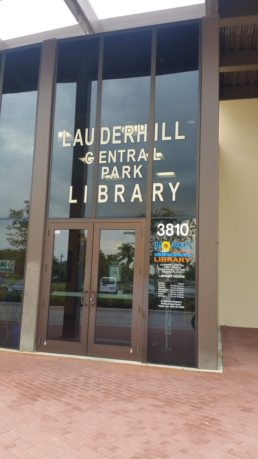 Lauderhill Central Park Library | 3810 NW 11th Pl, Lauderhill, FL 33311 | Phone: (954) 357-7833