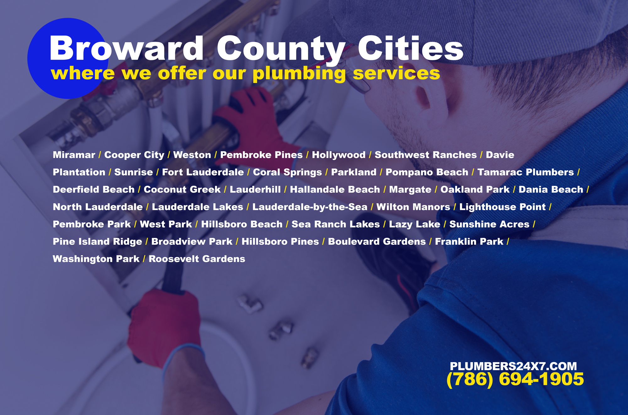 Plumbers 24x7 - Emergency Broward Plumbers | 251 Berkley Rd #205, Hollywood, FL 33024, United States | Phone: (786) 694-1905