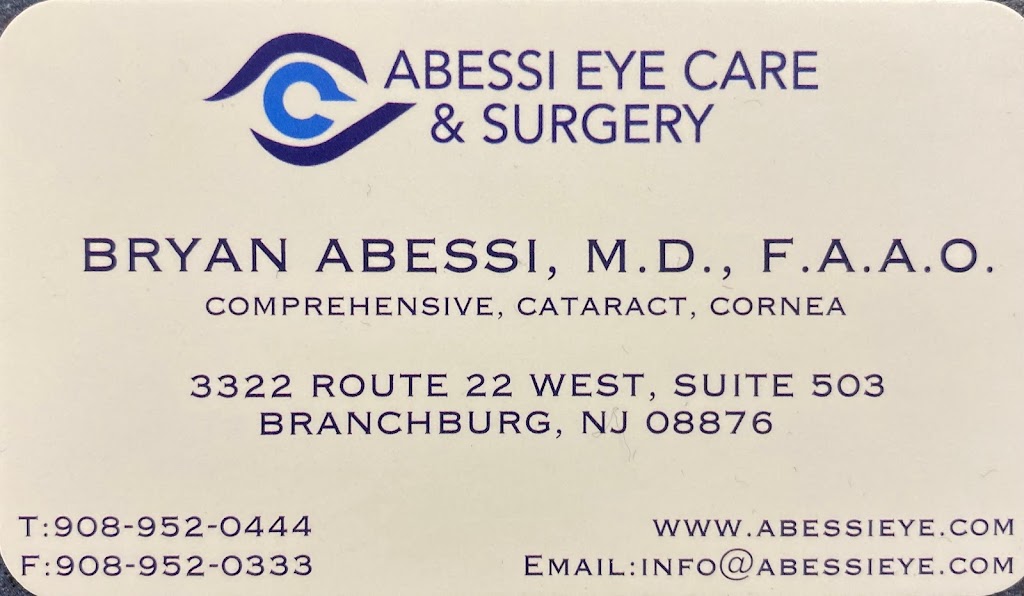Abessi Eye Care & Surgery | 3322 Route 22 West, Suite 503, Branchburg, NJ 08876, USA | Phone: (908) 952-0444