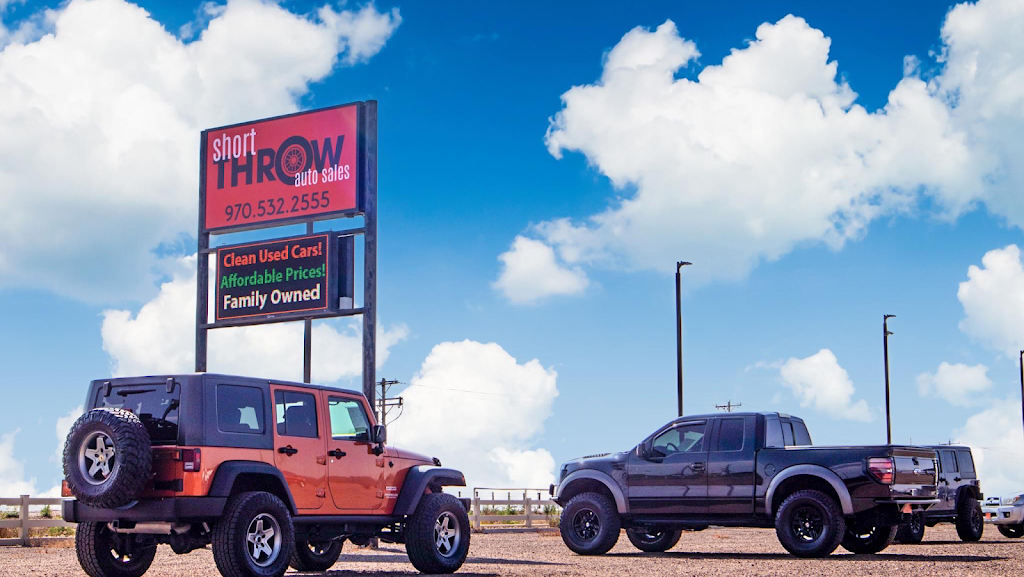 Short Throw Inc. Auto Sales | 12990 Co Rd 18, Fort Lupton, CO 80621, USA | Phone: (970) 532-2555