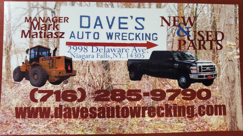 Daves Auto Wrecking | 2998 Delaware Ave, Niagara Falls, NY 14305, USA | Phone: (716) 285-9790