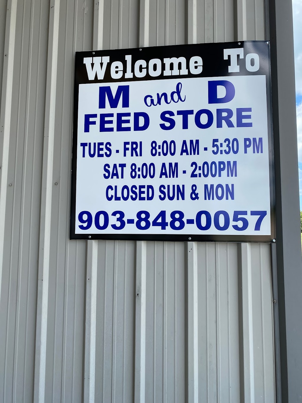 M and D Feed Store | 3352 TX-243 west, Canton, TX 75103, USA | Phone: (903) 848-0057