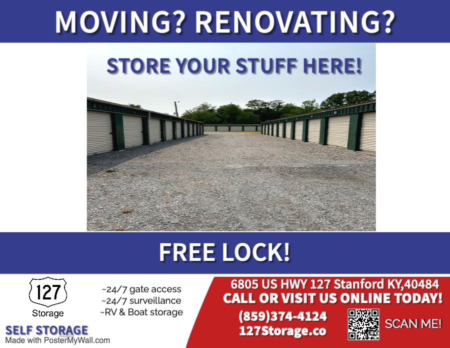 127 Storage | 6805 US-127, Stanford, KY 40484, USA | Phone: (859) 374-4124