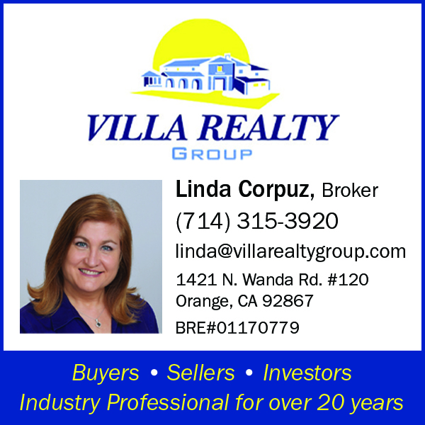 Linda Corpuz - Villa Realty Group | 1421 N Wanda Rd #120, Orange, CA 92867, USA | Phone: (714) 315-3920