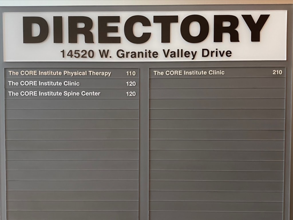 The CORE Institute - Sun City West Physical Therapy | 14520 W Granite Valley Dr #110, Sun City West, AZ 85375, USA | Phone: (623) 537-5661