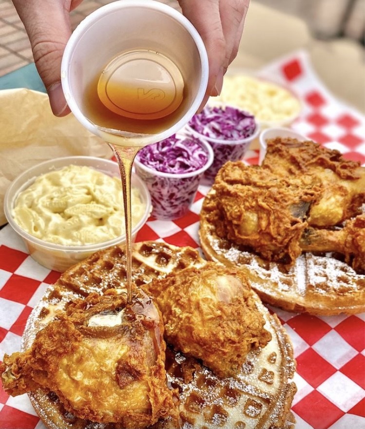 Montys Chicken & Waffles | 358 W 38th St, Los Angeles, CA 90037, USA | Phone: (323) 576-7137