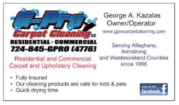 G-Pro Carpet Cleaning, LLC | 4 Morgan Dr, Leechburg, PA 15656, USA | Phone: (724) 845-4776