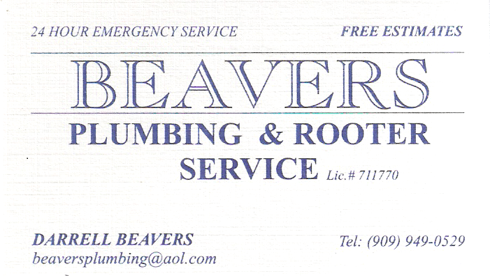 Beavers Plumbing & Rooter | 1321 S Platinum Ct, Ontario, CA 91762 | Phone: (909) 949-0529