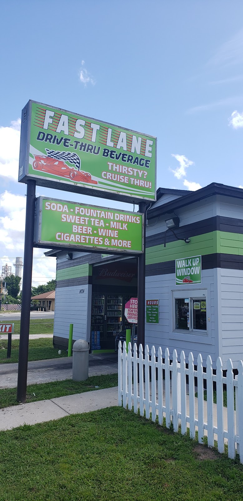 Fast Lane Drive Thru Beverage | 14734 7th St, Dade City, FL 33523, USA | Phone: (352) 518-0700