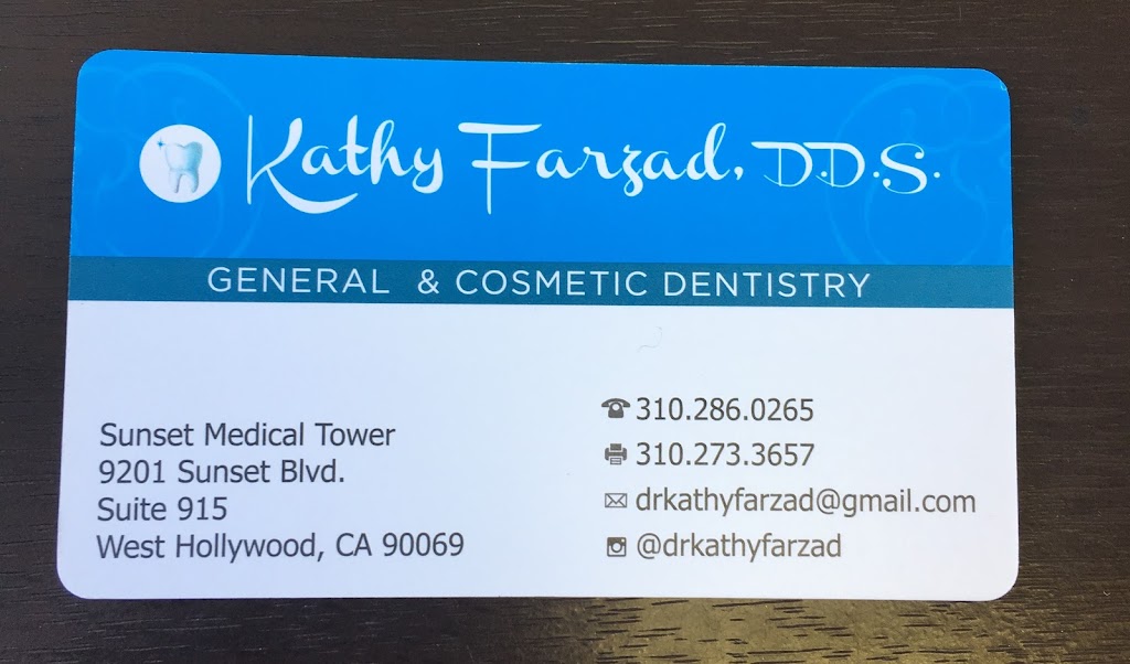 Kathy Farzad D.D.S. | 9201 Sunset Blvd #915a, West Hollywood, CA 90069, USA | Phone: (310) 286-0265