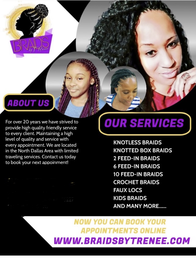 Braids by T Renee | 9801 Cedarcrest Dr, Providence Village, TX 76227, USA | Phone: (601) 214-0398