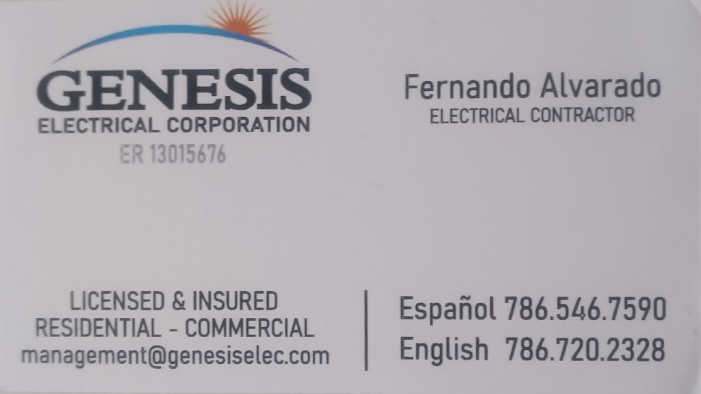 Genesis Electrical Corporation | 185 NW 13th Ave Suit 736, Miami, FL 33125, USA | Phone: (786) 720-2328