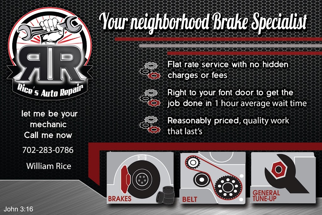 Rices Auto Repair Mobile Mechanic | Henderson, NV 89015, USA | Phone: (702) 704-0093