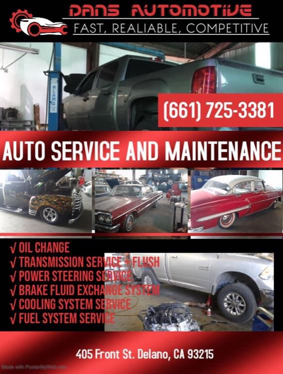 Dans Automotive | 405 Front St, Delano, CA 93215, USA | Phone: (661) 725-3381