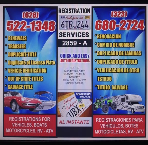 Quick And Easy Auto Registration | 609 N Lemon Ave, Ontario, CA 91764, USA | Phone: (323) 680-2724