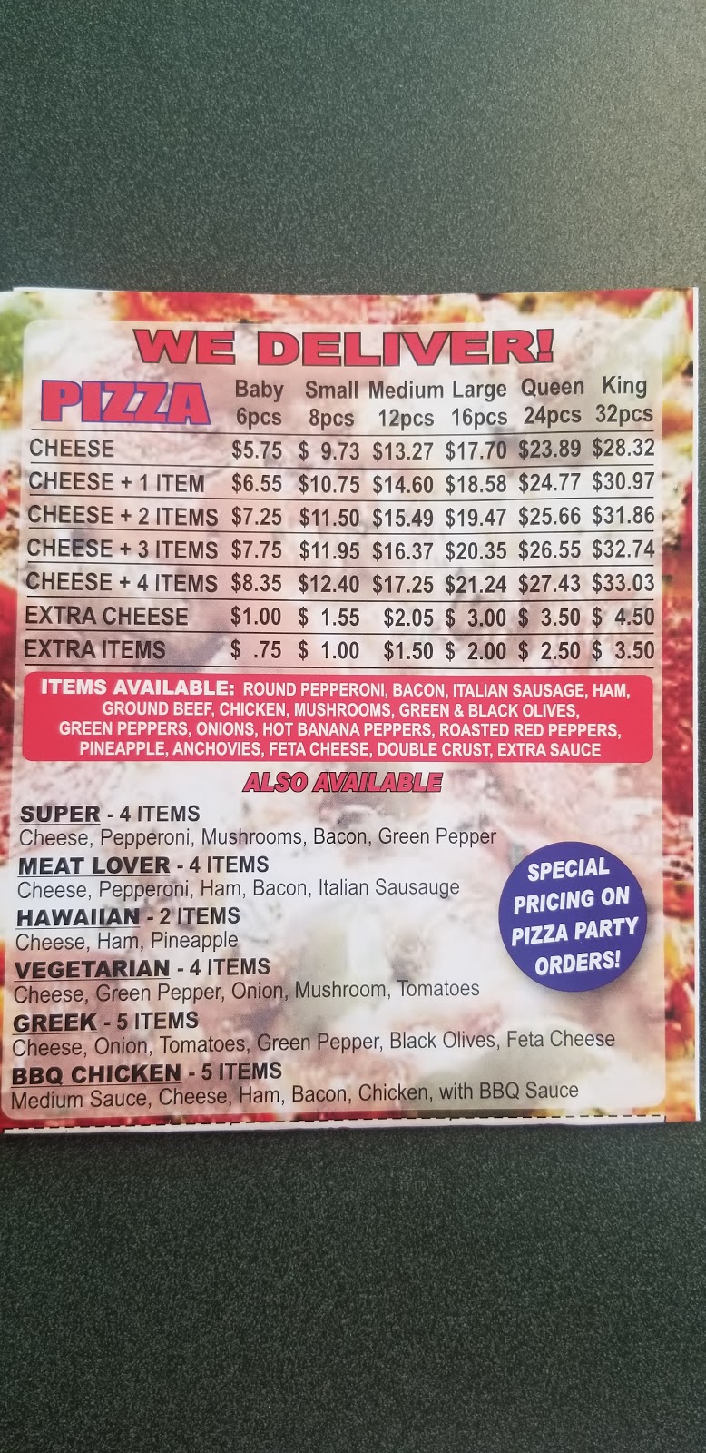 Chochis Pizza | 473 Notre Dame St, Belle River, ON N0R 1A0, Canada | Phone: (519) 728-0051