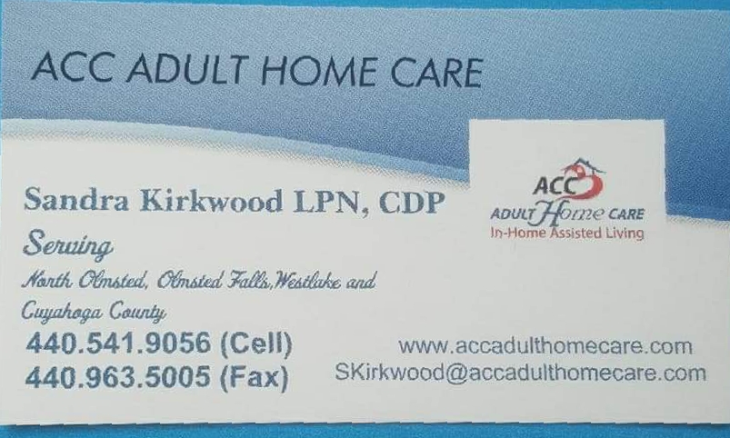 ACC Adult Home Care of Olmsted Falls | 29344 Lorain Rd, North Olmsted, OH 44070, USA | Phone: (440) 541-9056